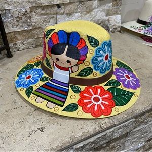 Hand Painted Mexican Hat Cowgirl Cowboy artesanal sombrero